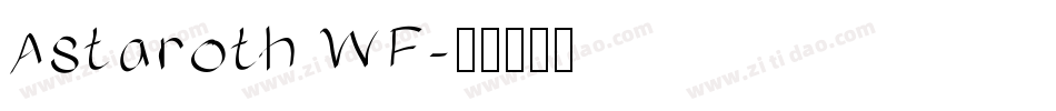 Astaroth WF字体转换